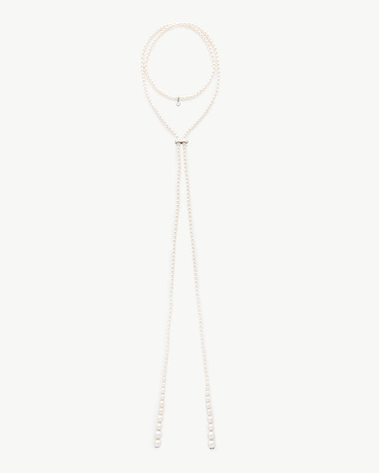 Long Pearl Necklace from 4 to 9mm and 130cm Petit