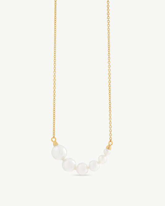 Gold Necklace with Pearls Petit 