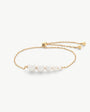 Gold Chain Bracelet with Pearls Petit 