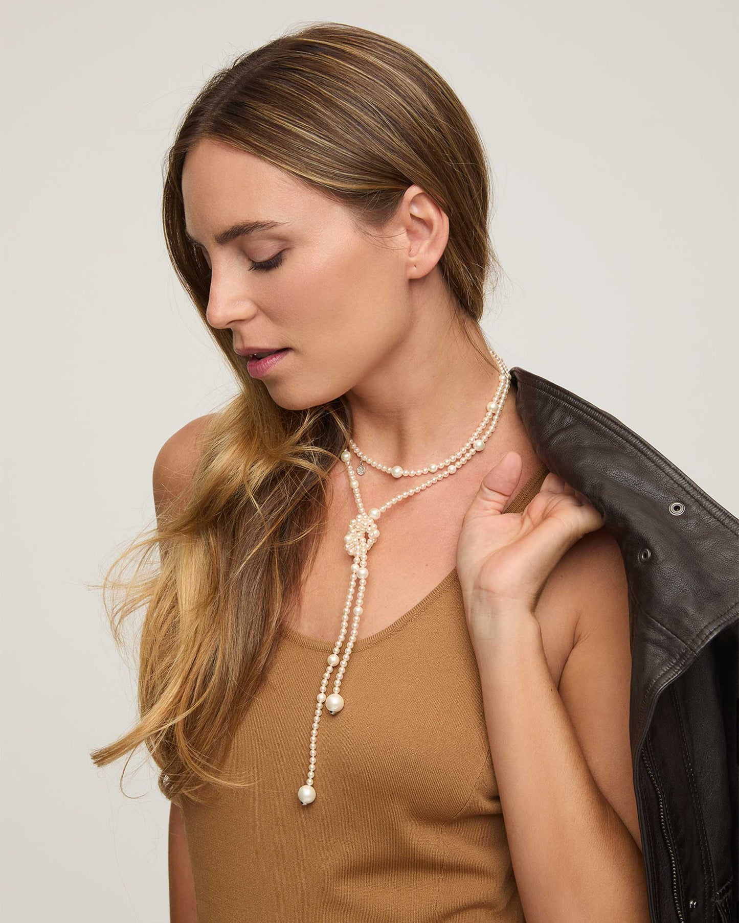 Long Pearl Necklace 114cm Essence