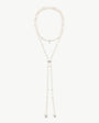 Lange Perlen Halskette 114cm Essence