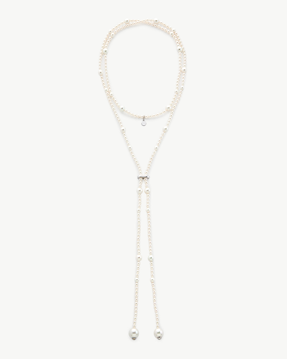 Lange Perlen Halskette 114cm Essence