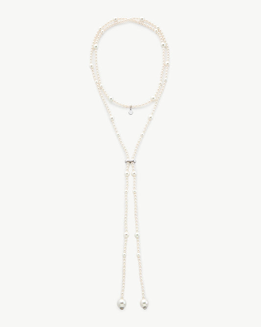 Long Pearl Necklace 114cm Essence