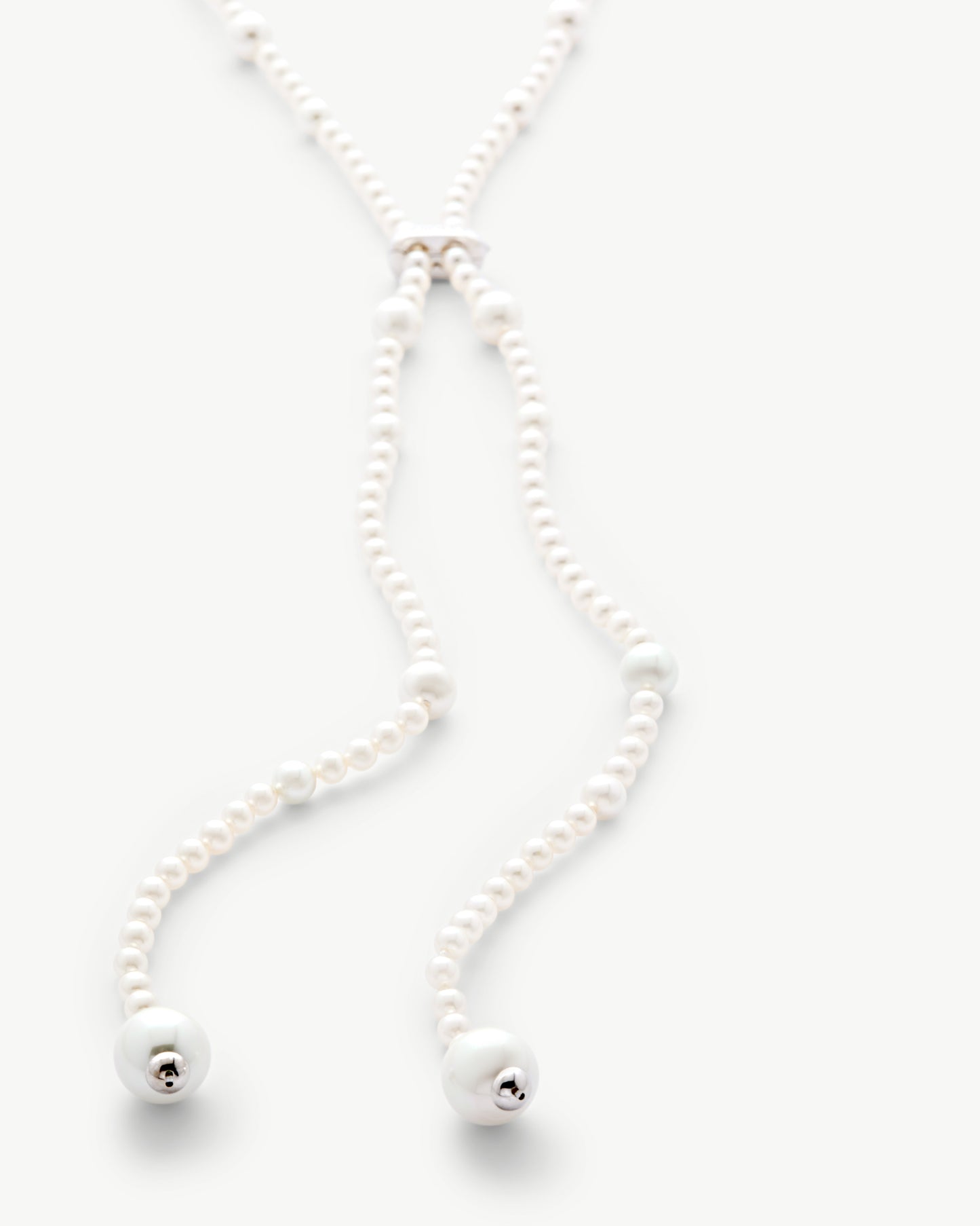 Long Pearl Necklace 114cm Essence