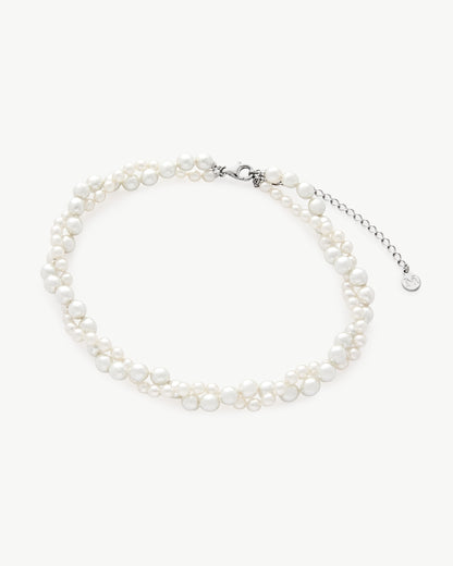 Double Pearl Necklace 4 and 6mm Essence