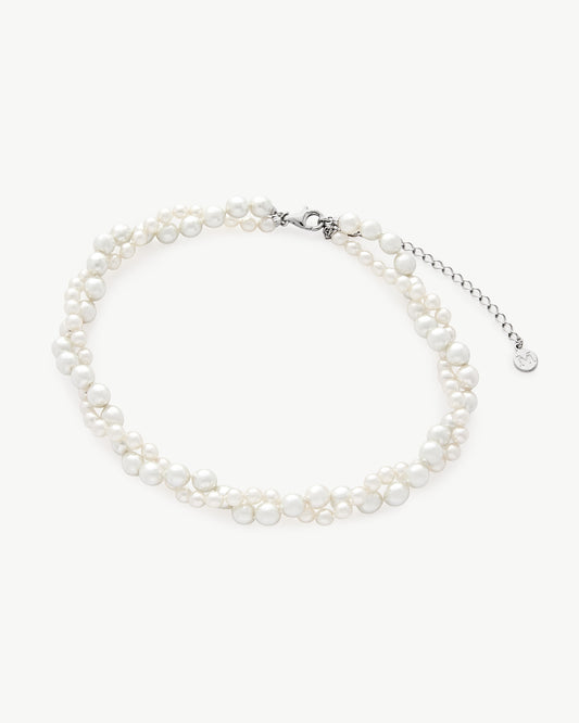 Double Pearl Necklace 4 and 6mm Essence