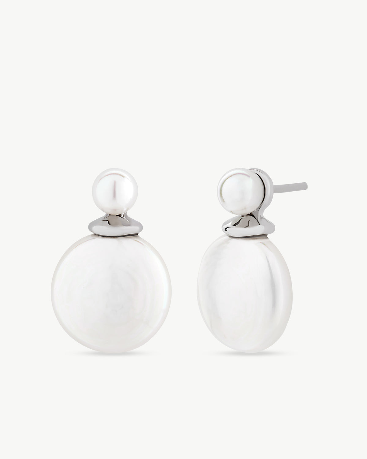 Perlenohrringe Ovale 12 mm Wild Pearls