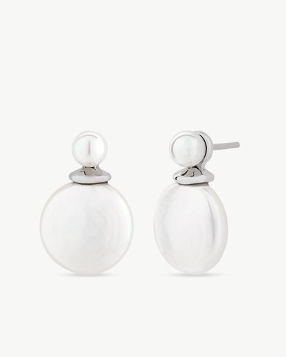 Pendientes Perla Oval 12mm Wild Pearls