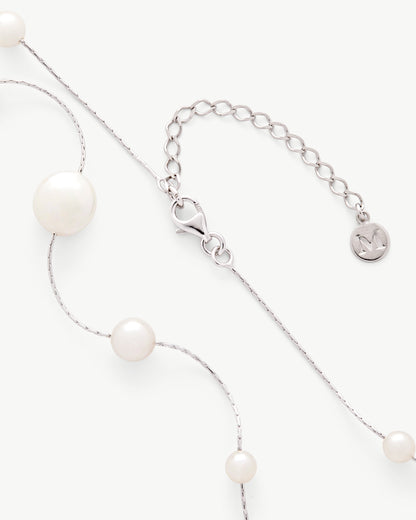 Pearls Necklace 37cm Long 4-10mm Wild Pearls