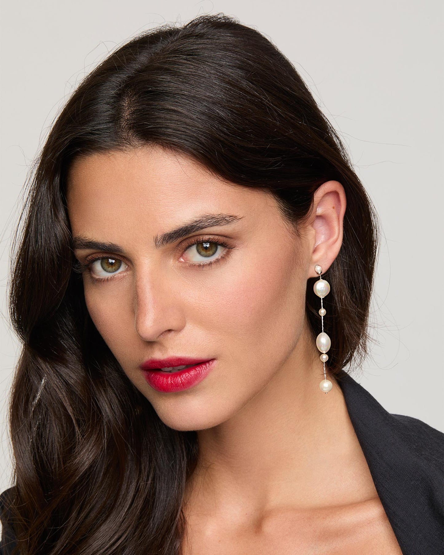 Pendientes Largos con Perlas Wild Pearls