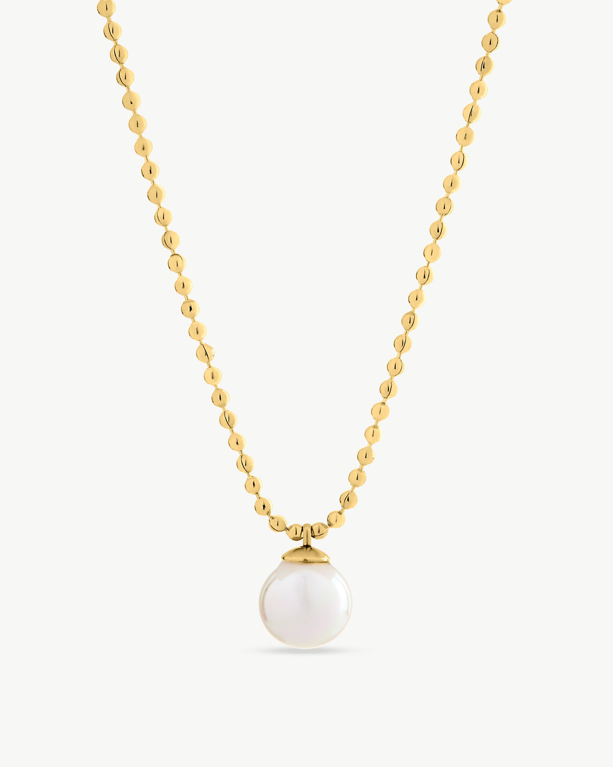  Goldene Halskette mit Perlenanhänger Tiny Dots