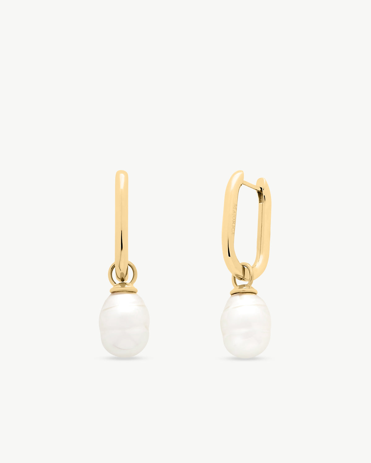 Baroque Pearl Short Earrings Golden Tender