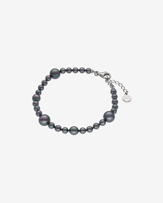  Armband mit grauen Perlen Essence