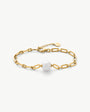 Bracelet Gold Links and Pearl Links 