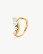 Ring Gold with Pearls from 3 to 6mm Petit