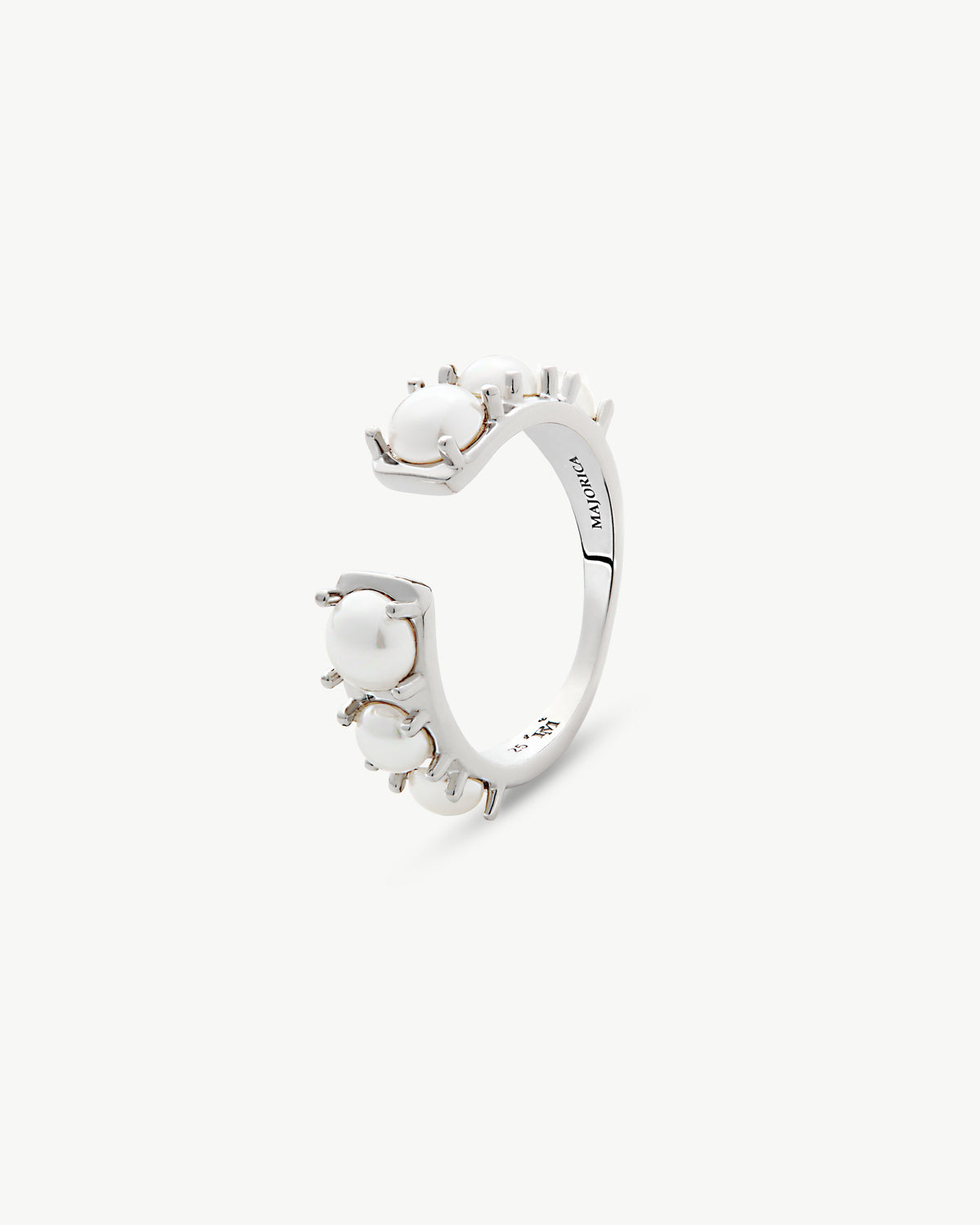 Offener Ring Perlen 4 und 5mm Essence
