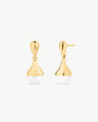 Goldene Perlenohrringe 8mm Drop