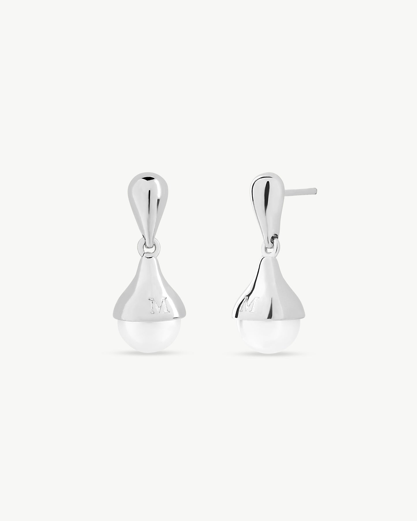 Pearl Earrings 8mm Drop 