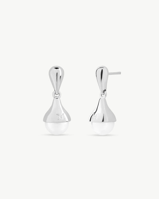 Pearl Earrings 8mm Drop 