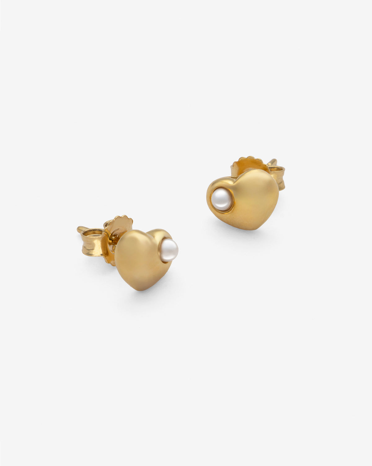 Pendientes Corazón con Perla Tiny Treasure