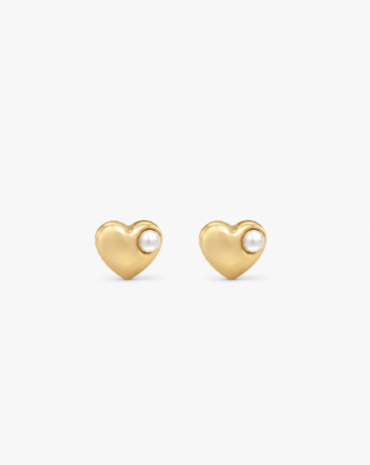 Pendientes Corazón con Perla Tiny Treasure