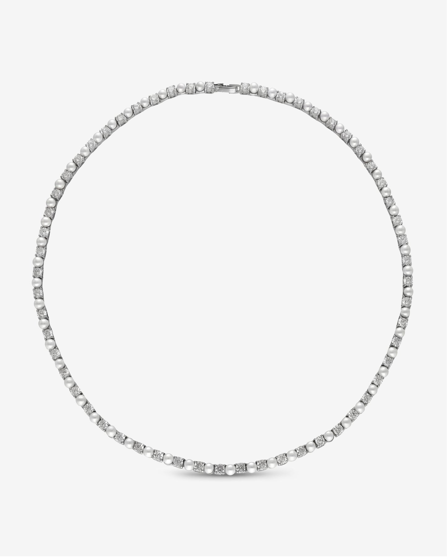 Gargantilla Circonitas y Perlas Éclat