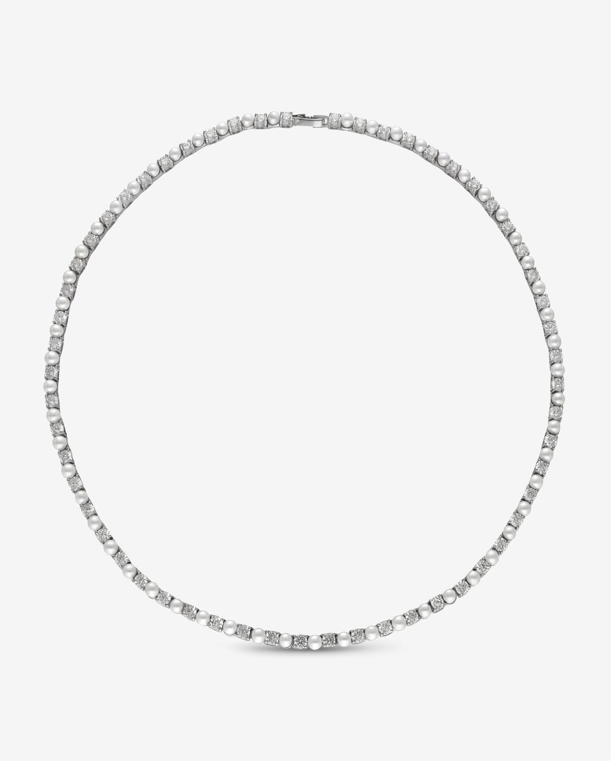 Gargantilla Circonitas y Perlas Éclat