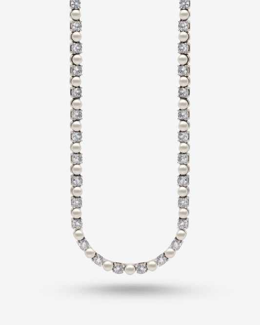 Gargantilla Circonitas y Perlas Éclat