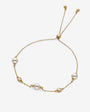  Diamant- und Perlenarmband Gold