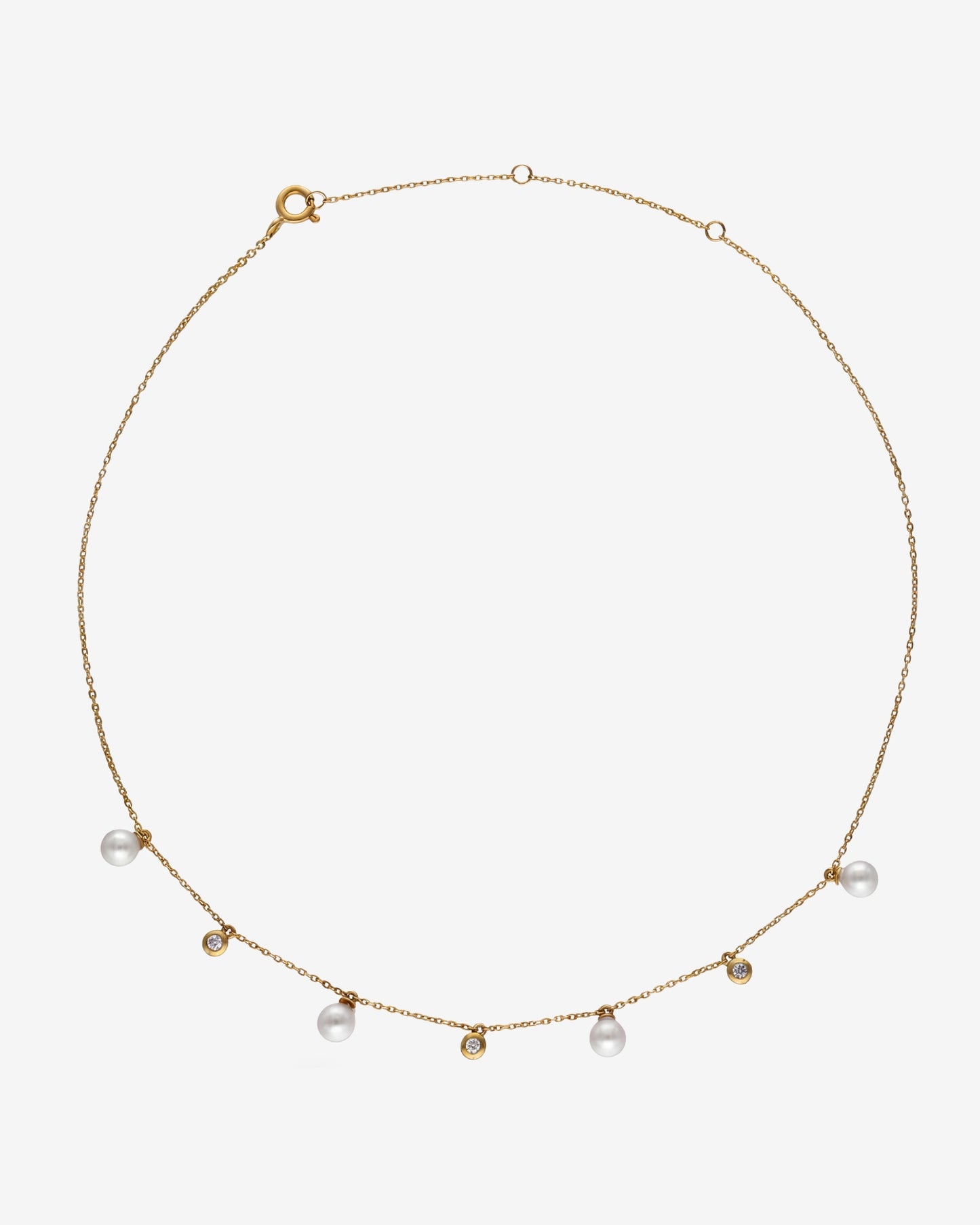  Diamant- und Perlenchoker Gold
