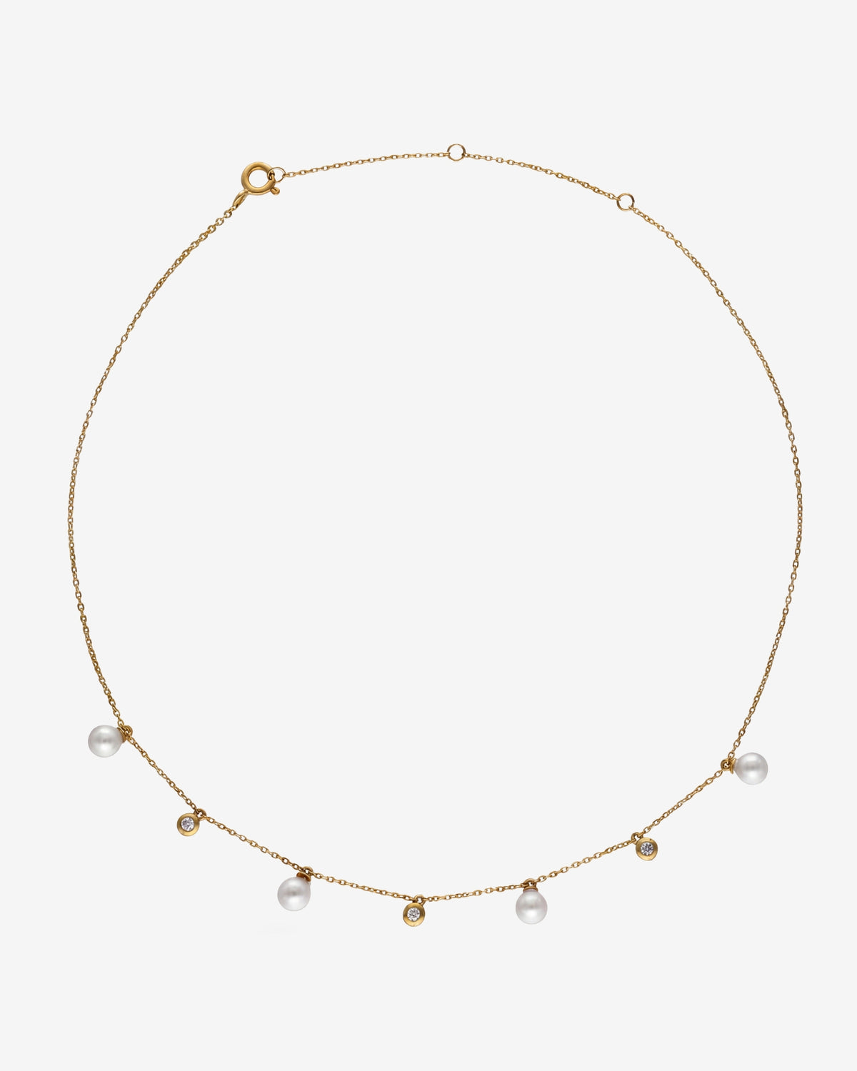  Diamant- und Perlenchoker Gold