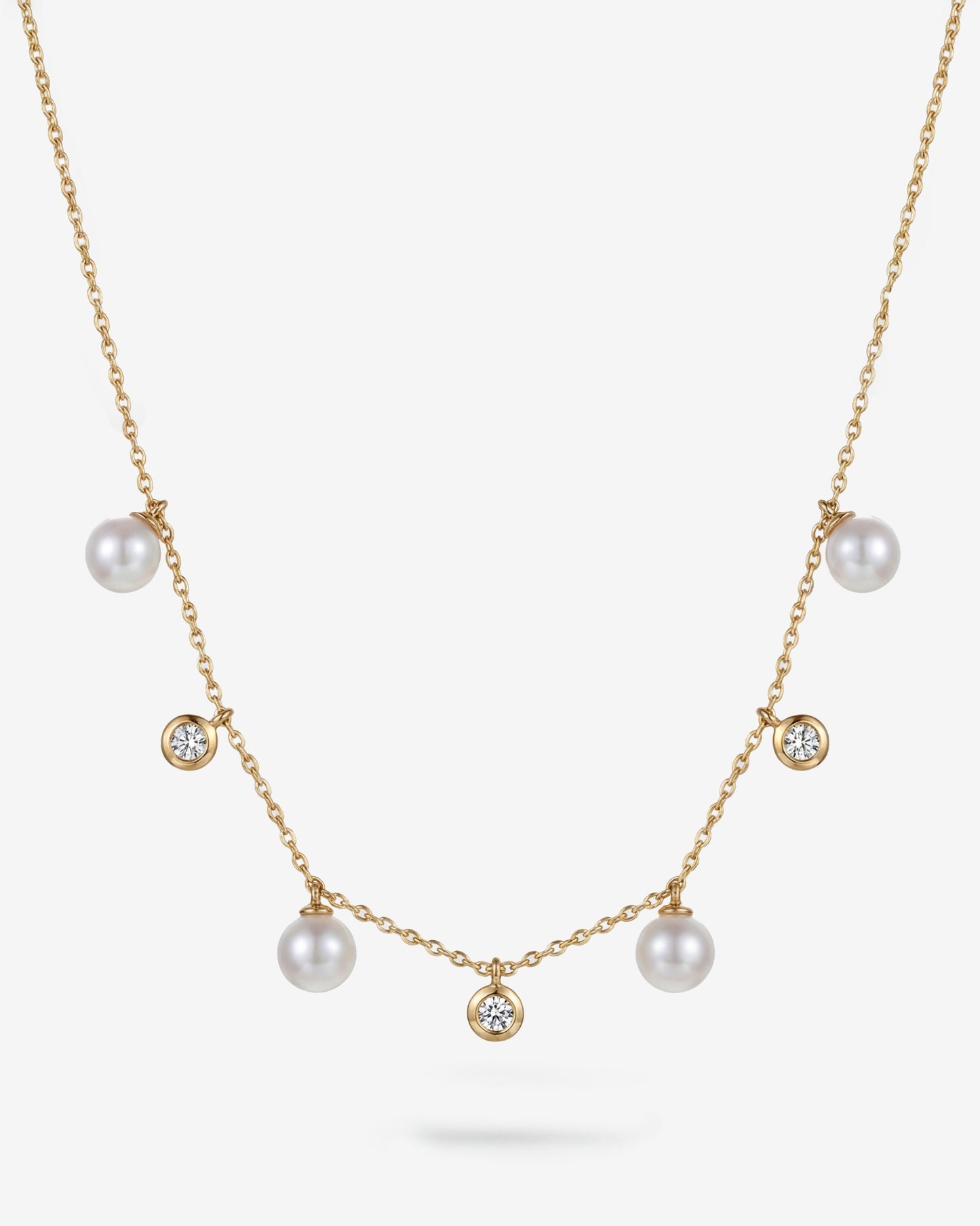  Diamant- und Perlenchoker Gold