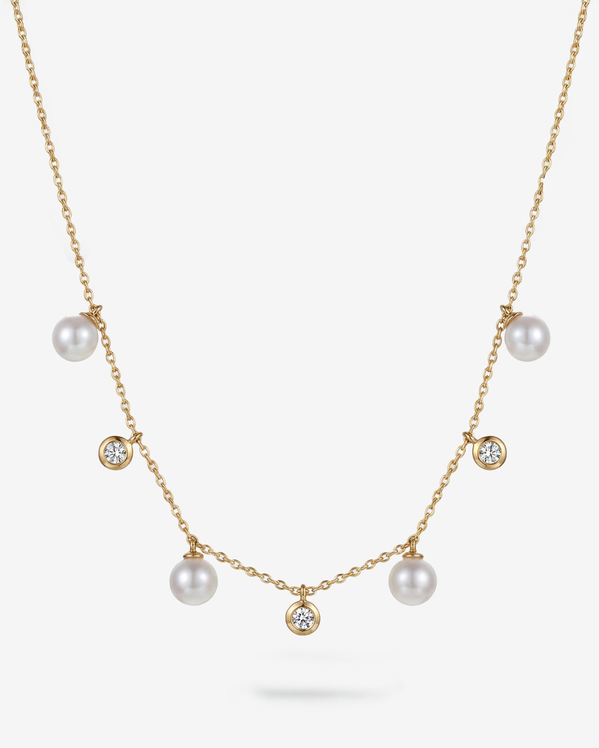  Diamant- und Perlenchoker Gold