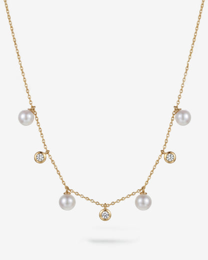  Diamant- und Perlenchoker Gold