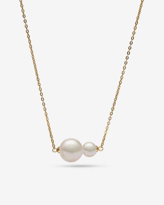 Collar Dúo Perlas blancas Duet