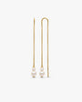 Pendientes largos Perlas blancas Duet
