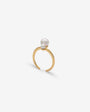 Open ring white pearls Duet