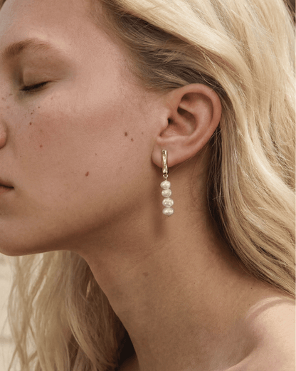 Pendientes largos Perlas Baroque