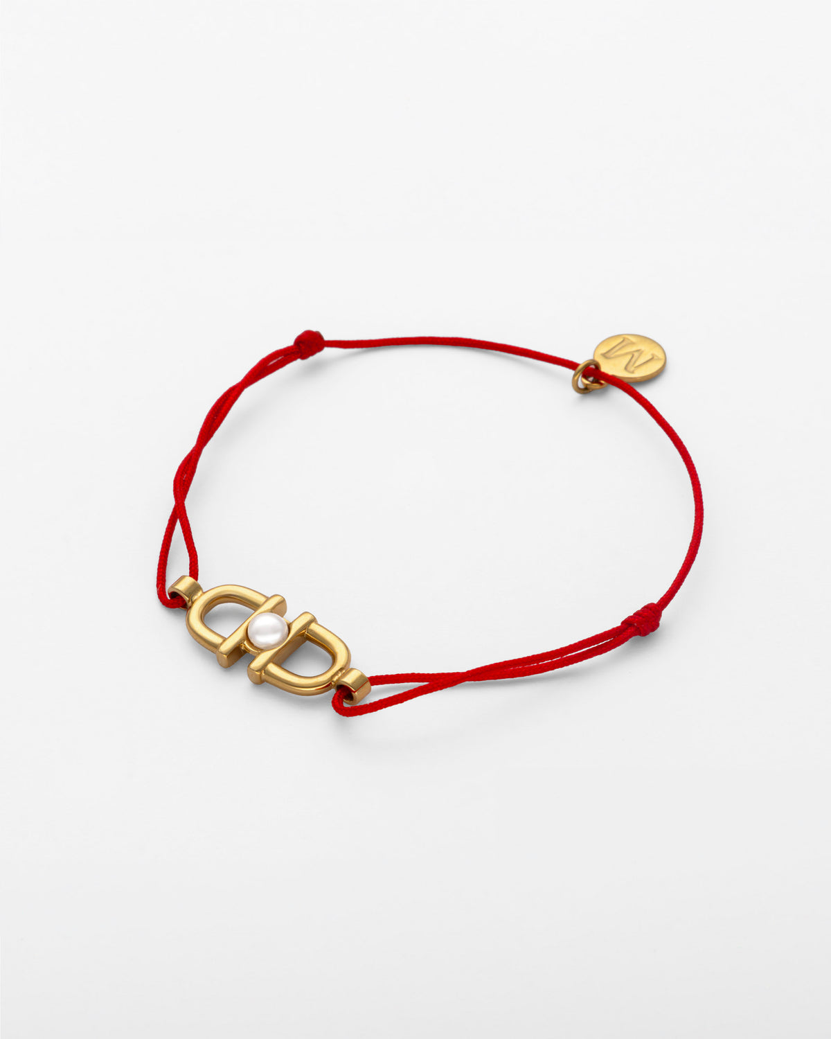 Kordelarmband mit Steigbügeln und Perle Equus