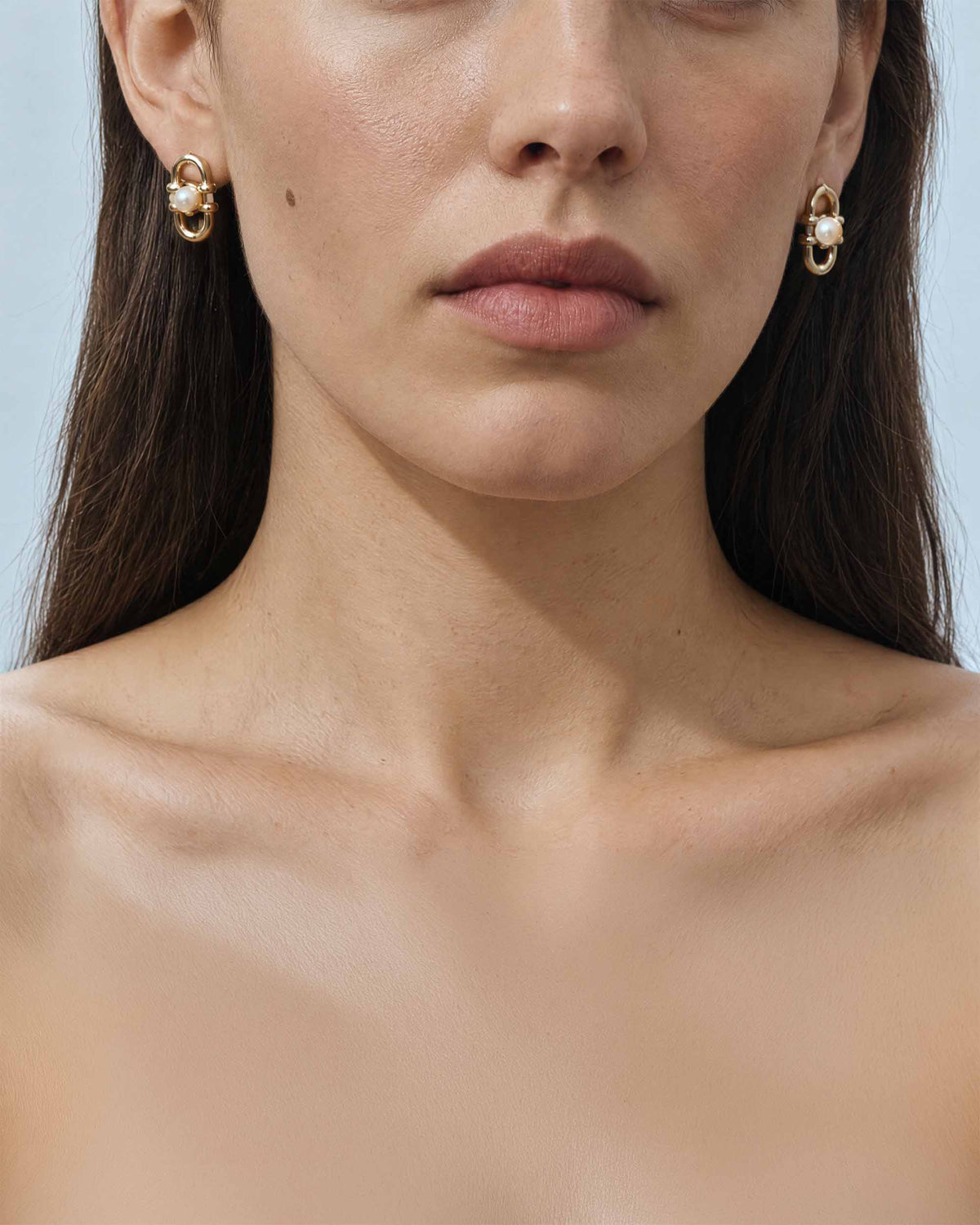 Pendientes Eslabones y Perlas Equus