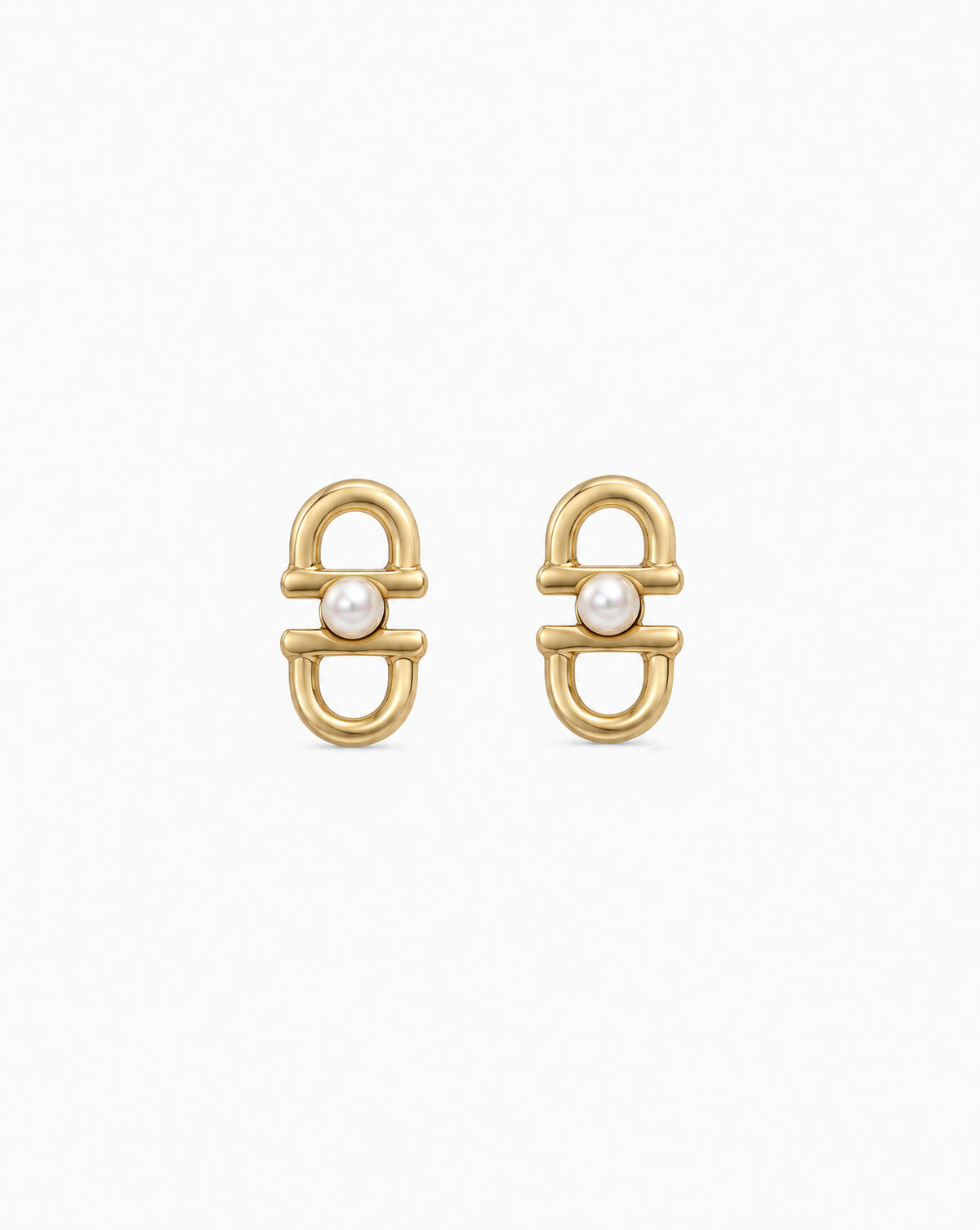 Pendientes Eslabones y Perlas Equus