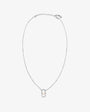 Silberhalskette mit 5-mm-Perle und doppeltem Zirkonia-Detail Libre