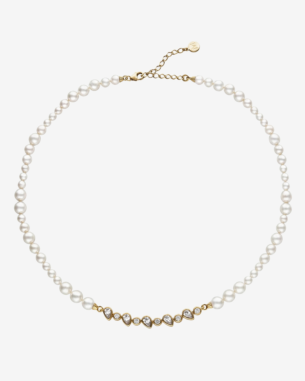 Choker mit Zirkonia und Perlen Nova