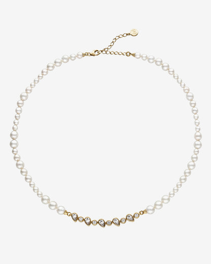 Gargantilla Circonitas y Perlas  Nova