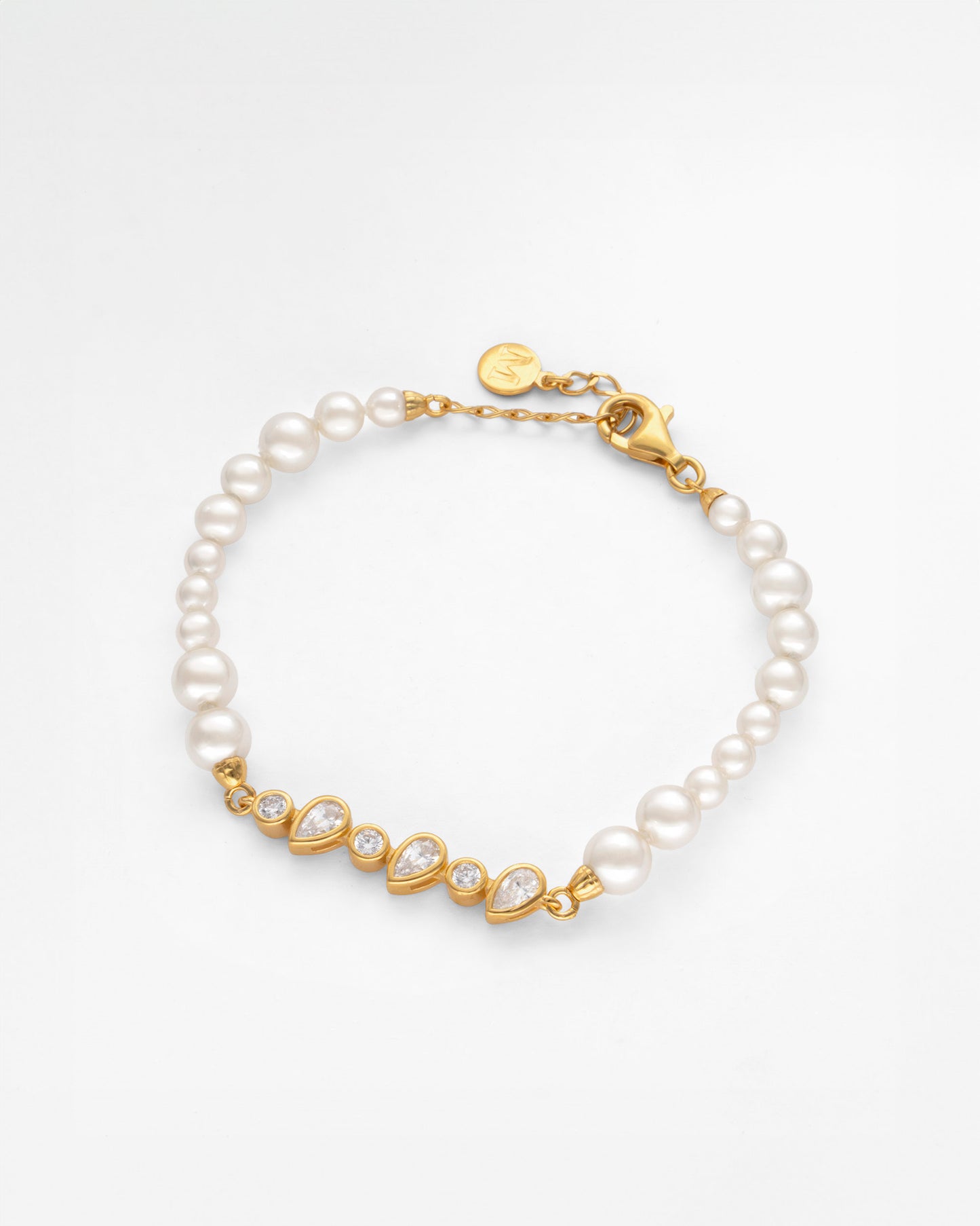 Pulsera Perlas Y Circonitas Nova