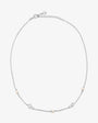 Silberne Kette mit Perlen und Zirkonia Nova