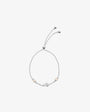 Armband aus Silberkette mit Perlen und Zirkonia Nova