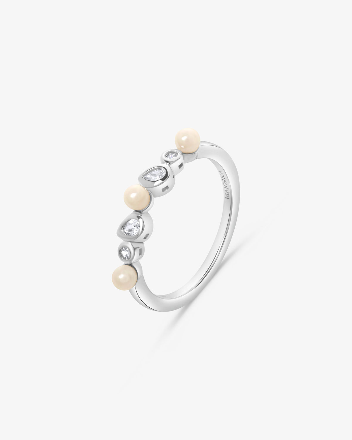 Silver shiny band ring Nova