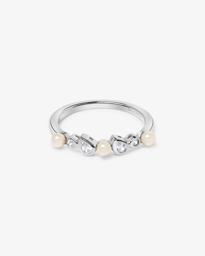 Silver shiny band ring Nova