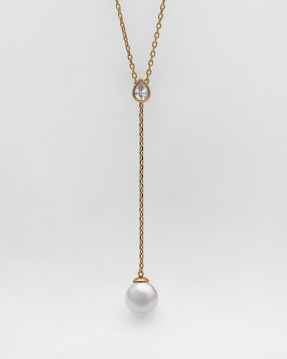 Collar Circonita y Perla Nova Drop